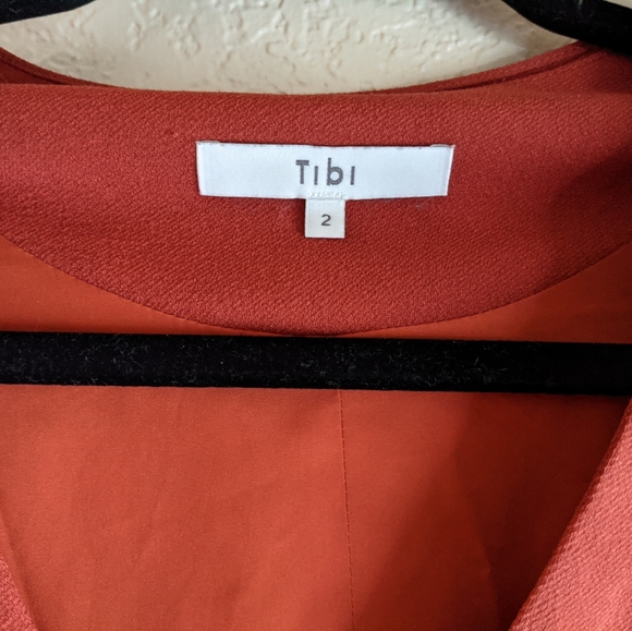 SOLD Tibi Savanna' V-Neck Crepe Sheath Dress - Picture 7 of 11